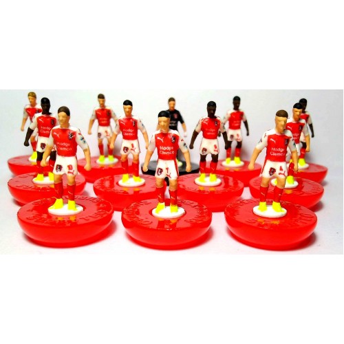 Subbuteo Andrew Table Soccer Rotherham United 2018-19 on Classic Hasbro Bases